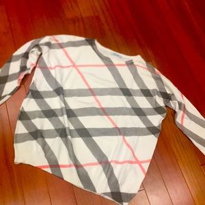 Plaid sweater size M